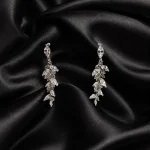 SİLVER KRİSTAL TAŞLI BAŞAK SALLANTILI GLORY KÜPE – FK0175-10553 - Ayşe Kafkas Butik