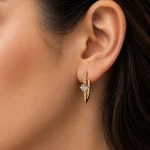 14K GOLD KAPLAMA KRİSTAL DİKDÖRTGEN TAŞLI V TASARIM GLORY KÜPE – FK14K0100-10430 - Ayşe Kafkas Butik