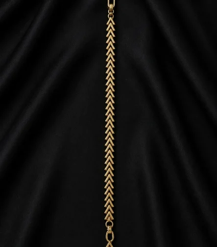 14K GOLD KAPLAMA TAŞSIZ V TASARIM LUXURY BİLEKLİK – FK14K0175-8196 - Ayşe Kafkas Butik