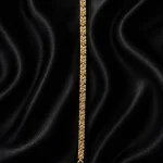 14K GOLD KAPLAMA KABARTMALI ÇİÇEK TASARIM LUXURY BİLEKLİK – FK14K0200-8116 - Ayşe Kafkas Butik