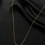 GOLD BASİC ZİNCİR ÇELİK KOLYE 45 CM – FKÇLK0025-2354 - Ayşe Kafkas Butik