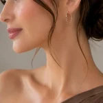 SİLVER LAZER KESİM KÜÇÜK BOY HALKA ÇELİK KÜPE – FKÇLK0035-10261 - Ayşe Kafkas Butik