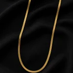 GOLD DÜZ İTALYAN ZİNCİR ÇELİK KOLYE 45 CM – FKÇLK0050-1038 - Ayşe Kafkas Butik
