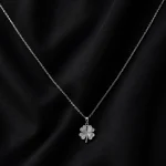 SİLVER MİNİMAL ZİNCİR SİLVER YONCA ÇELİK KOLYE 45 CM – FKÇLK0058-2317 - Ayşe Kafkas Butik