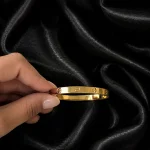 GOLD DESİGN LOVE TO KÜÇÜK BOY ÇELİK BİLEKLİK – FKÇLK0075-8290 - Ayşe Kafkas Butik