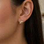 GOLD ZİRKON DETAY PAPATYA HALKA TASARIM LUXURY KÜPE – FKERDYM0100-10360 - Ayşe Kafkas Butik