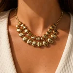 MANGO MODEL GOLD TASARIM KOLYE – FKMNGO0450-MHTLF-GOLD - Ayşe Kafkas Butik