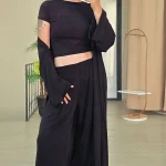 SANDY KUMAŞ 3'LÜ TAKIM SİYAH