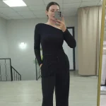 MODAL KUMAŞ ESNEK PALAZZO PANTOLON SİYAH